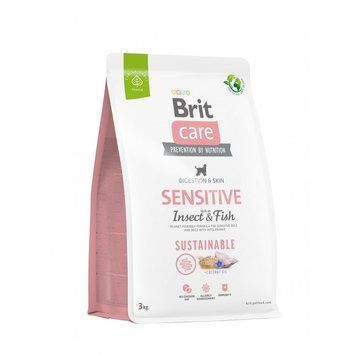Корм сухий Brit Care Dog Sustainable Sensitive для собак з чутливим травленням з рибою та комахами 3 кг 172188 фото