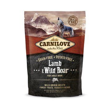 Корм сухий Carnilove Adult Lamb and Wild Boar для дорослих собак усіх порід з ягнятиною та диким кабаном 1,5 кг 150824/8983***** фото