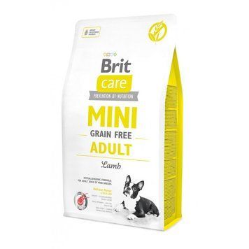 Корм сухий Brit Care Grain Free Mini Adult Lamb для дорослих собах мініатюрних порід з ягням 2 кг 170770/0107 фото