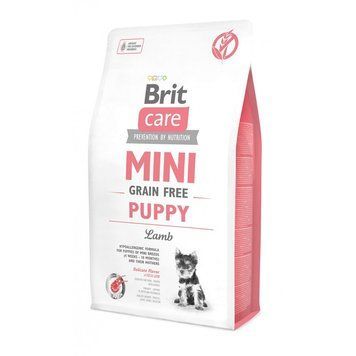 Корм сухий Brit Care Grain Free Mini Puppy Lamb для цуценят та молодих собак мініатюрних порід з ягням 2 кг 170773/0138 фото