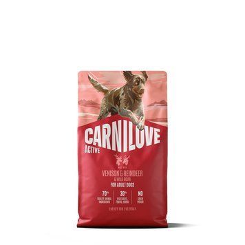 Корм сухий Carnilove Active Venison & Reindeer & Wild Boar Active Adults для активних cобак оленина і дикий кабан 4 кг 173686 фото
