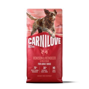 Корм сухий Carnilove Active Venison & Reindeer & Wild Boar Active Adults для активних cобак оленина і дикий кабан 12 кг 173687 фото