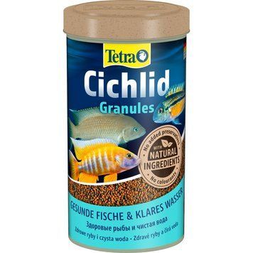 Корм Tetra Cichlid Granules для рибок цихлід гранули 500 мл 146570 фото