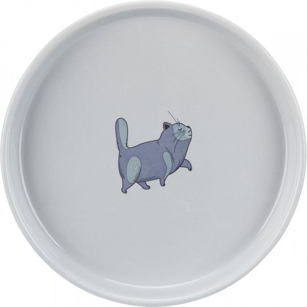 Миска Trixie для котів пласка та широка керамічна 23 см 600 мл 24802 фото