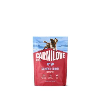 Корм сухий Carnilove Active Salmon & Turkey Puppy для цуценят лосось та індичка 1,5 кг 173697 фото