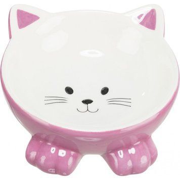 Миска Trixie для котів Котик керамічна 150 мл d-14 см 24807 фото