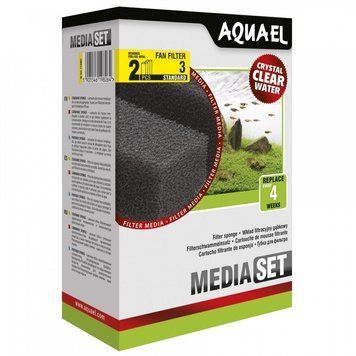 Вкладиш Aquael до внутрішнього фільтру FAN-3 Plus губка 2 шт 113907 /198264 фото