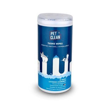Серветки вологі Pet Clean PET TUSHIE WIPES гіпоалергенні для домашніх тварин з ароматом Алое Вера 50шт CCPT50 фото