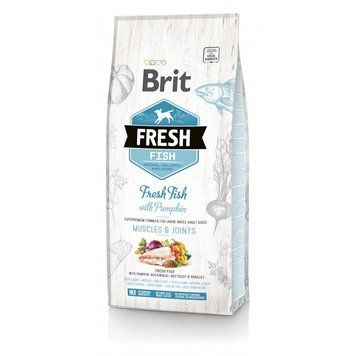 Корм сухий Brit Fresh Fish/Pumpkin Adult Large для дорослих собак великих порід для м язів та суглобів з рибою та гарбузом 1 170993/530779 фото