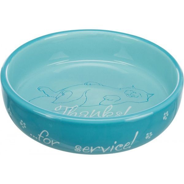 Миска Trixie для котів короткомордих порід керамічна 15 см 300 мл 24795 фото