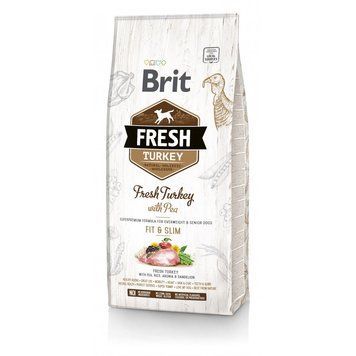 Корм сухий Brit Fresh Turkey/Pea Fit and Slim для собак похилого віку і зайвою вагою з індичкою та горохом 12 кг 170995 фото