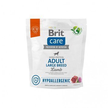 Корм сухий Brit Care Dog Hypoallergenic Adult Large Breed для дорослих собак великих порід гіпоалергенний з ягням 1 кг 172220 фото