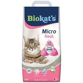 Наповнювач Biokat s для котячого туалету Micro Fresh бентоніт 6л G-613925***** фото