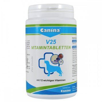 Вітамінний комплекс Canina V25 Vitamintabletten для собак 200 г 60 табл. 110117 AD фото
