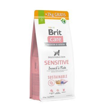 Корм сухий Brit Care Dog Sustainable Sensitive для дорослих собак усіх порід з чутливим травленням з комахами та рибою 12+2 172662***** фото