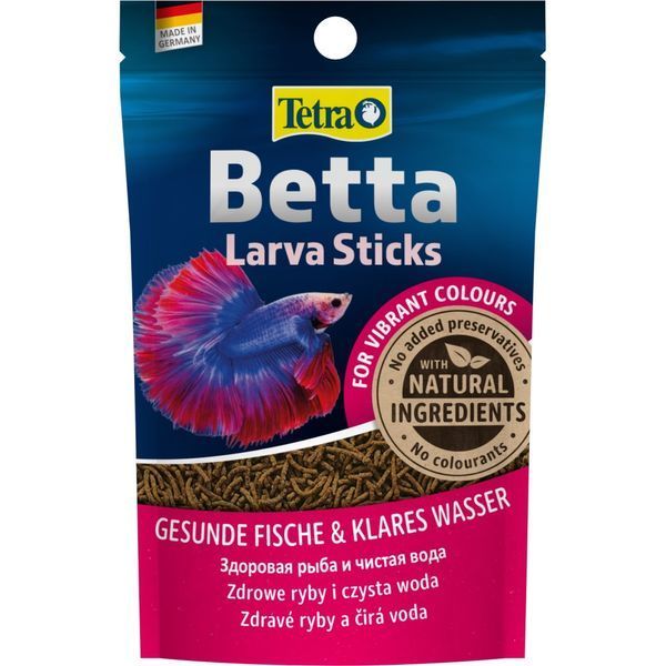 Корм сухий Tetra Betta Larva Sticks для рибок півників в паличках 5 г 259317 фото