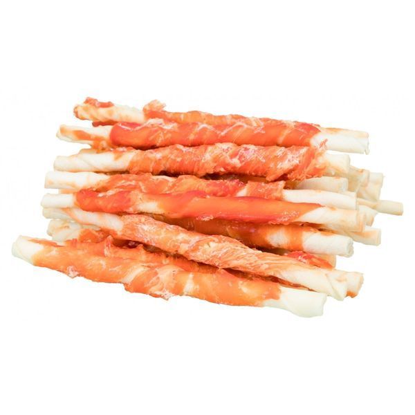 Ласощі Trixie Denta Fun Chicken Chewing Rolls для собак Паличка для чищення зубів з куркою 12 см 240 г 30 шт 31378 фото