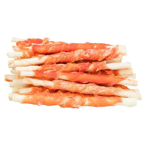Ласощі Trixie Denta Fun Chicken Chewing Rolls для собак Паличка для чищення зубів з куркою 12 см 240 г 30 шт 31378 фото