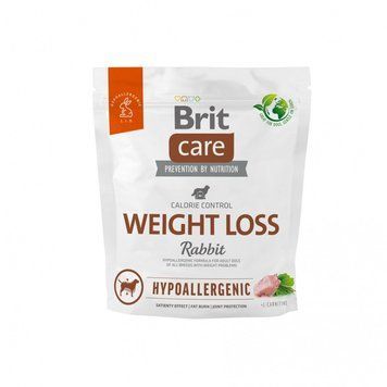 Корм сухий Brit Care Dog Hypoallergenic Weight Loss для собак із зайвою вагою гіпоалергенний з кроликом 1 кг 172223 фото