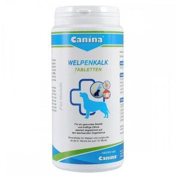 Мінеральний комплекс Canina Welpenkalk для цуценят та молодих собак 350 г 350 табл. 120758 AD фото