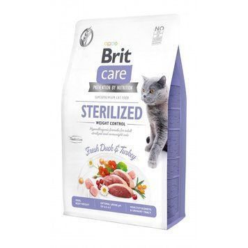 Корм сухий Brit Care Cat Grain Free Sterilized Weight Control для стерилізованих котів з надмірною вагою качка та індичка 2 171294/0792 фото