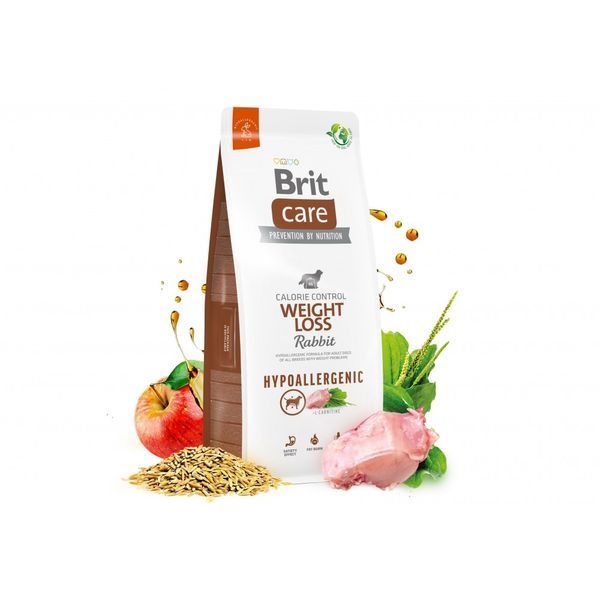Корм сухий Brit Care Dog Hypoallergenic Weight Loss для собак із зайвою вагою гіпоалергенний з кроликом 3 кг 172224 фото