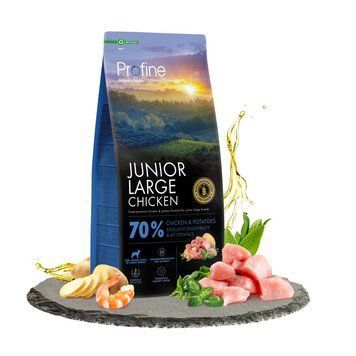 Корм сухий Profine Junior Large Chicken and Potatoes д/цуценят і юніорів великих порід курка і картопля 12 кг 173065 фото