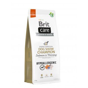 Корм сухий Brit Care Dog Hypoallergenic Dog Show Champion для виставкових собак з лососем і оселедцем 12 кг 172228 фото