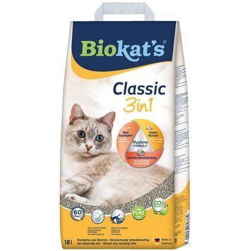 Наповнювач Biokats для котячого туалету Classic 3in1 бентонітовий 0,1&ndash;5 мм 18 л G-613789 фото