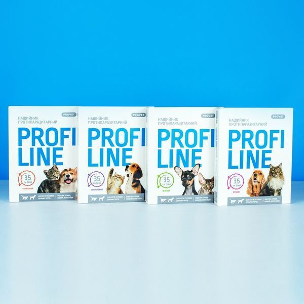 Нашийник Provet PROFILINE для котів та собак інсектоакарицид кораловий 35 см PR243096 фото
