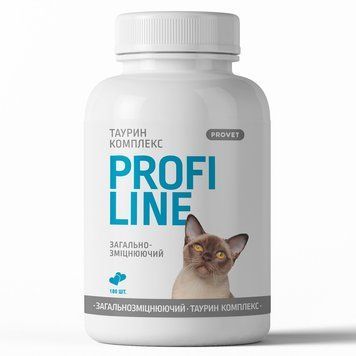 Вітаміни Provet PROFILINE для котів ТАУРИН комплекс 180 таб PR243170 фото