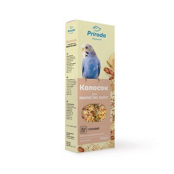 Ласощі Природа Колосок для хвилястих папуг горіховий 140 г PR740025 фото